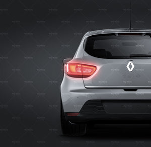 Renault Clio 2013 glossy finish - all sides Car Mockup Template.psd