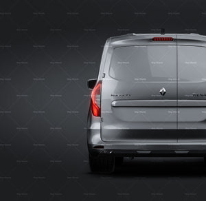 Renault Kangoo Van 2021 glossy finish - all sides Car Mockup Template.psd
