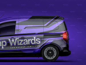 Renault Kangoo Van 2021 glossy finish - all sides Car Mockup Template.psd