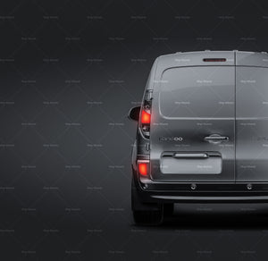 Renault Kangoo Van L2 2017 glossy finish - all sides Car Mockup Template.psd