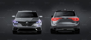 Renault Koleos 2022 glossy finish - all sides Car Mockup Template.psd