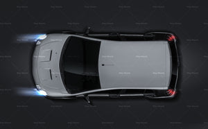 Smart ForFour 2006 glossy finish - all sides Car Mockup Template.psd