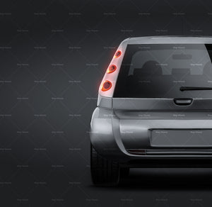 Smart ForFour 2006 glossy finish - all sides Car Mockup Template.psd