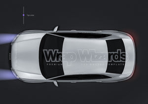 Audi A3 sedan 2014 glossy finish - all sides Car Mockup Template.psd