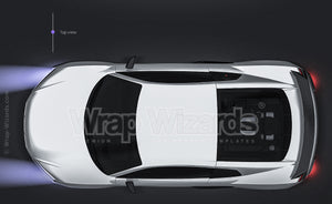 Audi R8 2019 glossy finish - all sides Mockup Template.psd