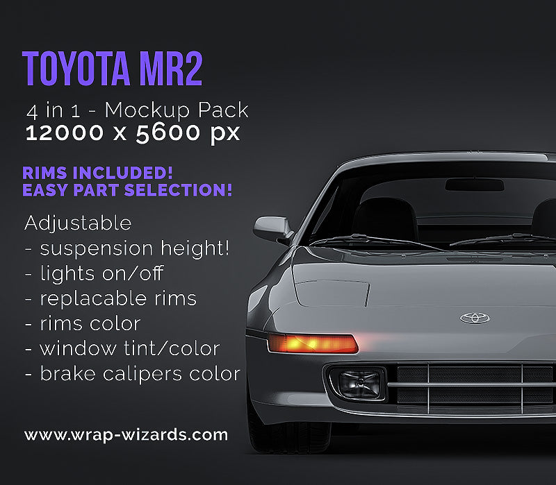 Toyota MR2 SW20 - Car Mockup