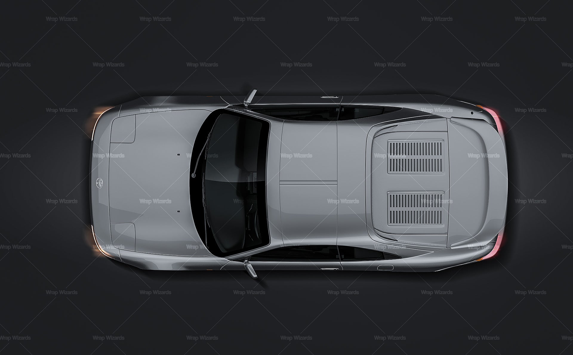 Toyota MR2 SW20 glossy finish - all sides Car Mockup Template.psd