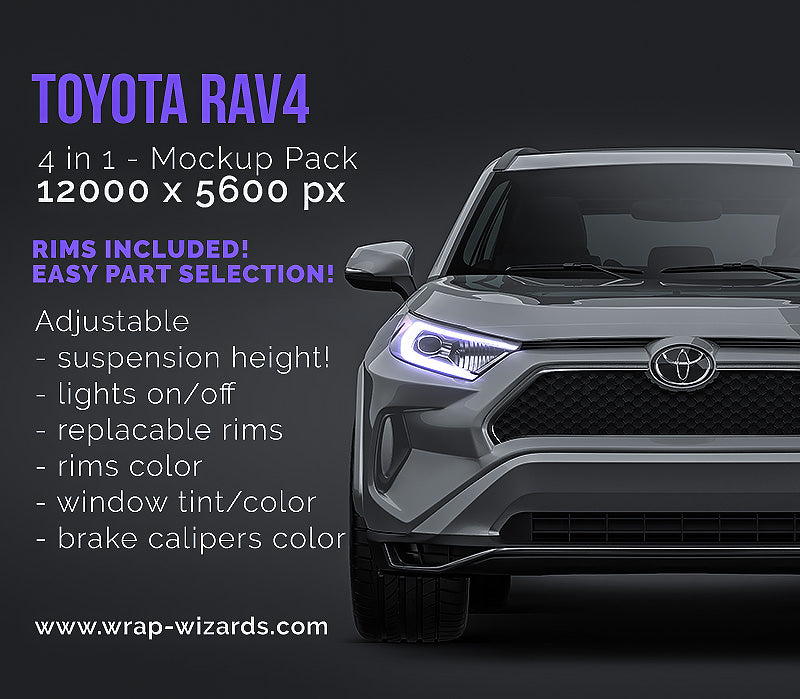 Toyota RAV4 Prime 2022 - Car Mockup